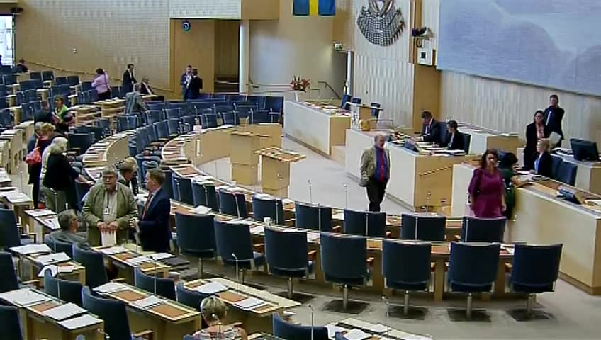 Stillbild från Debatt om förslag, Kulturmiljöns mångfald