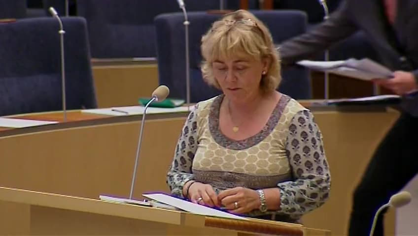 Stillbild från Interpellationsdebatt, Utredningsgaranti