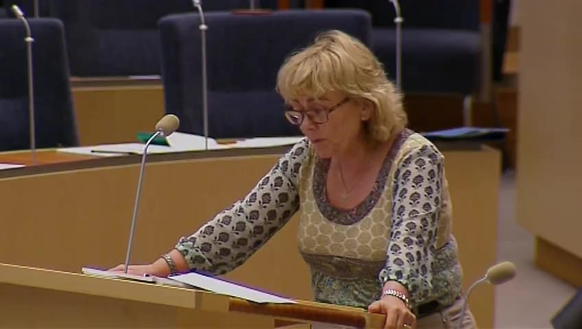 Stillbild från Interpellationsdebatt, Rehabilitering inom Kriminalvården