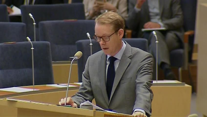 Stillbild från Interpellationsdebatt, Utländska bärplockare