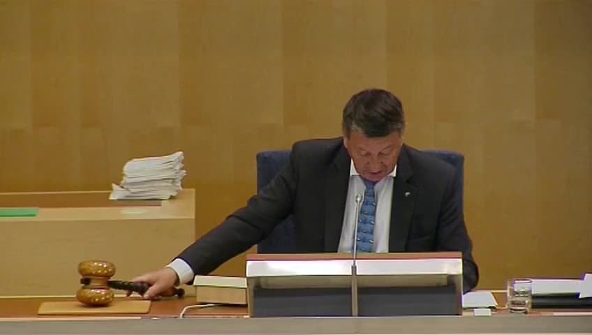 Stillbild från Debatt om förslag, Sjöfartsstödets inriktning 