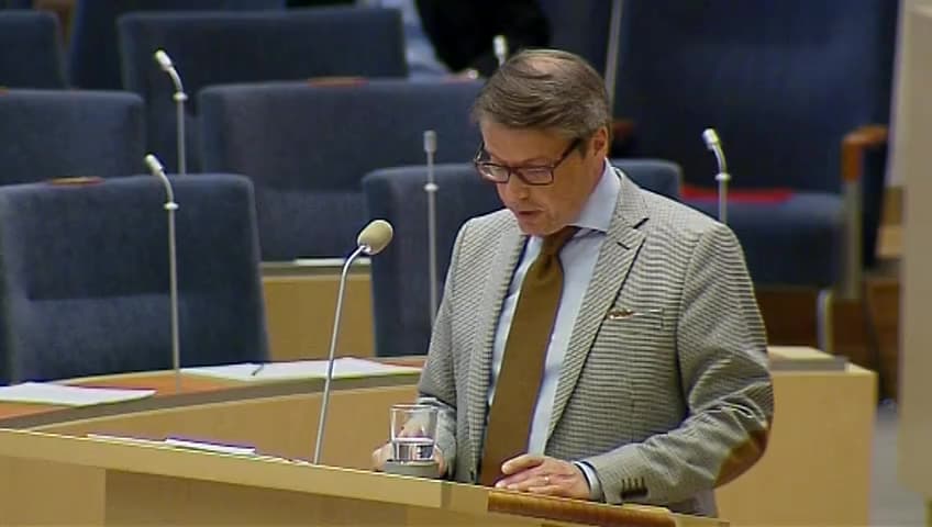 Stillbild från Interpellationsdebatt, Bristerna inom svensk ambulanssjukvård