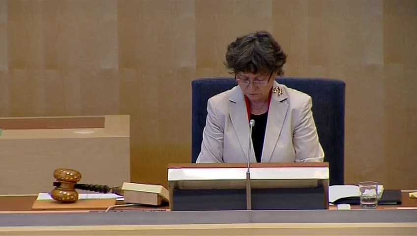 Stillbild från Debatt om förslag, En europeisk strategi för plastavfall