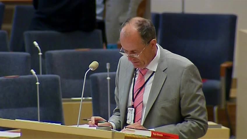 Stillbild från Interpellationsdebatt, Småföretagens finansieringsmöjligheter