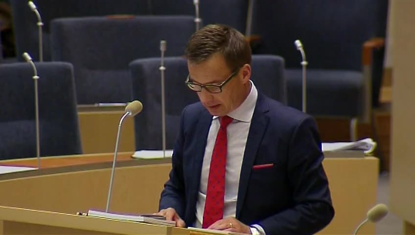 Stillbild från Interpellationsdebatt, Vård inom rehabiliteringsgarantin
