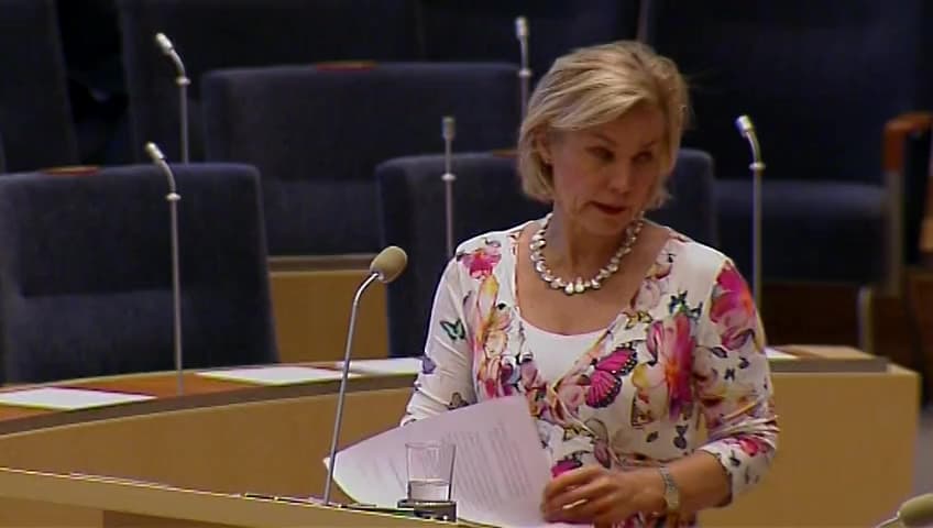 Stillbild från Interpellationsdebatt, Utfasning av biståndsländer