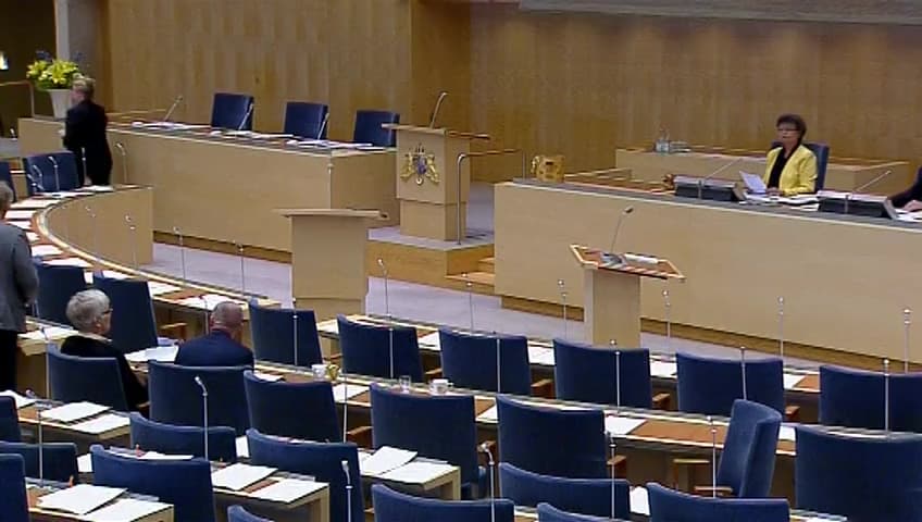 Stillbild från Debatt om förslag, Nordiskt utrikes-, säkerhets- och försvarspolitiskt samarbete inklusive krisberedskap