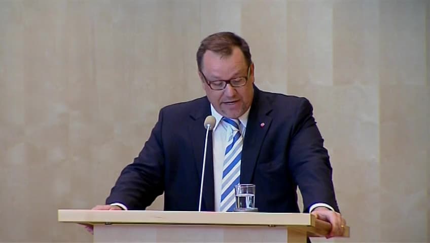 Stillbild från Debatt om förslag, Strategisk exportkontroll 2012 – krigsmateriel och produkter med dubbla användningsområden