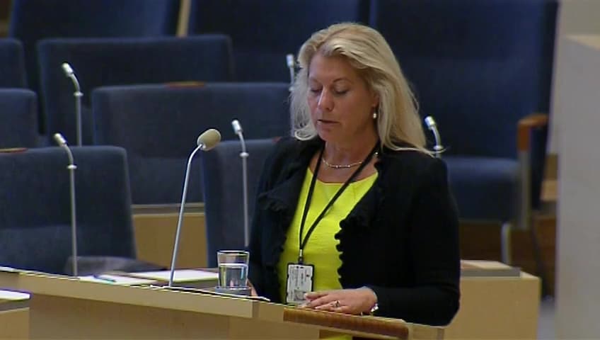 Stillbild från Interpellationsdebatt, Urspårning utan redundans