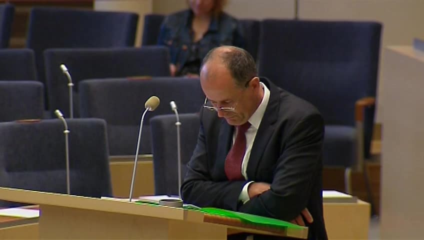 Stillbild från Interpellationsdebatt, Skatteutjämningssystemet