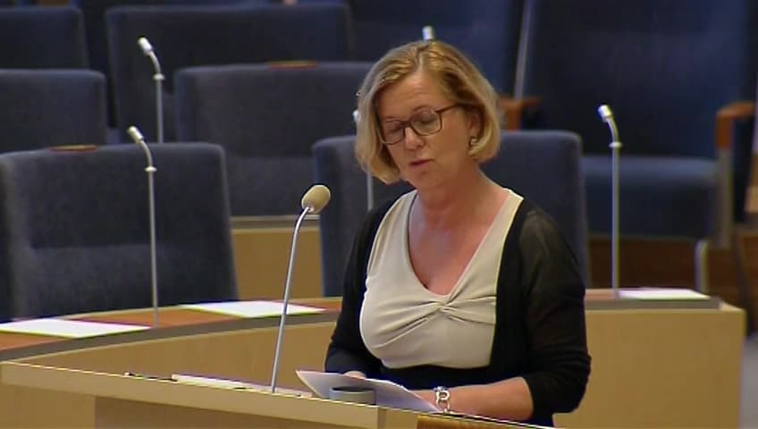 Stillbild från Interpellationsdebatt, Jämställdheten i näringslivet