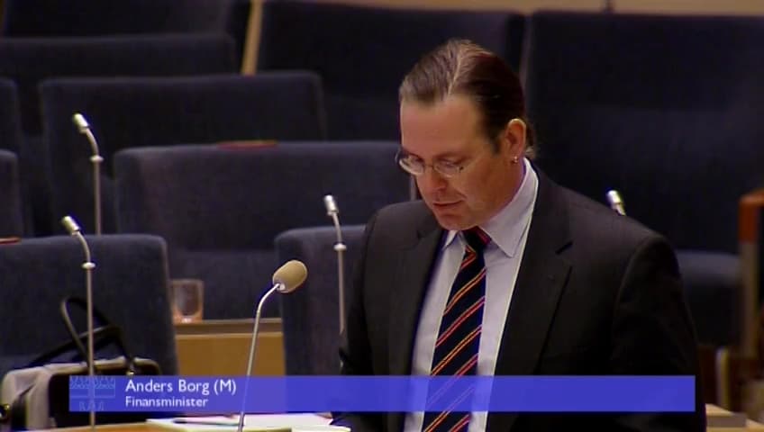 Stillbild från Interpellationsdebatt, Låglönejobb i Sverige