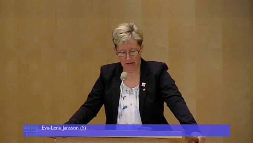 Stillbild från Debatt om förslag, Hälso- och sjukvård till personer som vistas i Sverige utan tillstånd