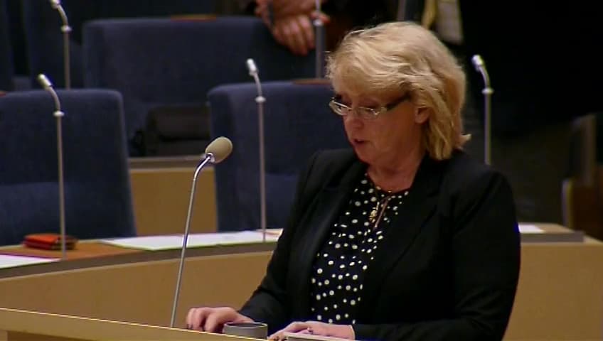 Stillbild från Interpellationsdebatt, Internationell klimatpolitik