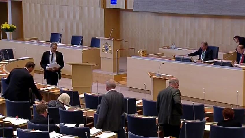 Stillbild från Debatt om förslag, Kompletterande bestämmelser till EU-förordningen om kosmetiska produkter