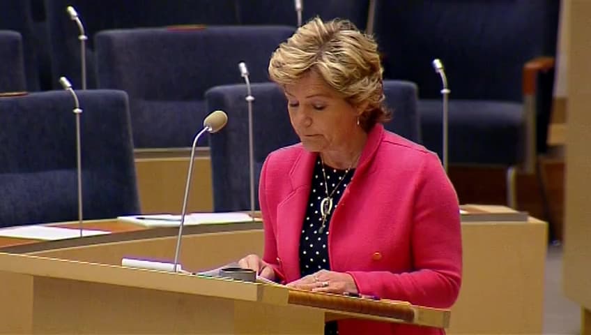 Stillbild från Interpellationsdebatt, Vanvård av barn efter 1980