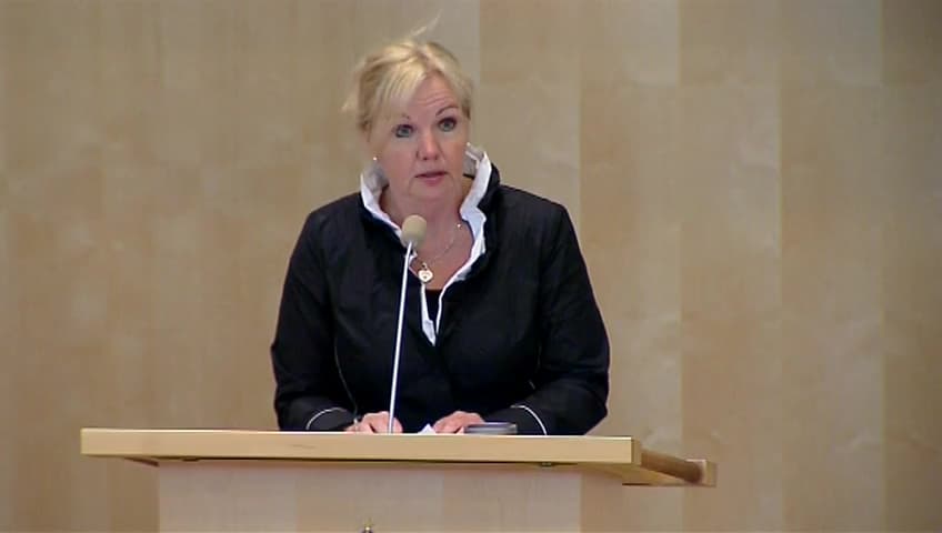 Stillbild från Debatt om förslag, Upphävande av kravet på sterilisering för ändrad könstillhörighet