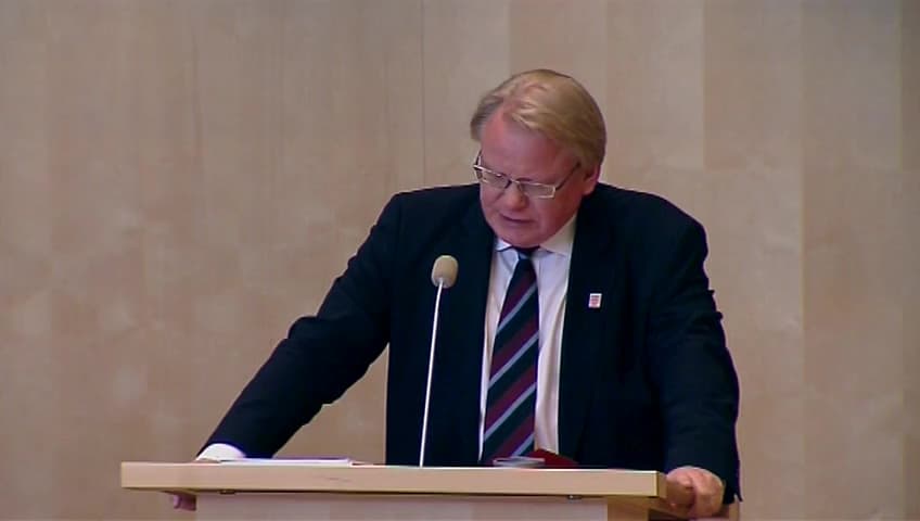 Stillbild från Debatt om förslag, Vissa frågor om Försvarsmaktens personal