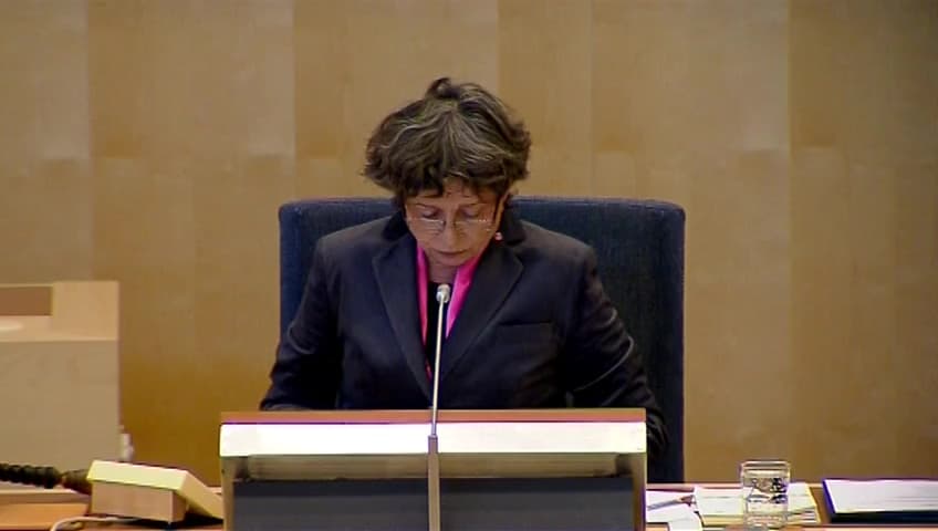 Stillbild från Debatt om förslag, En ram för havsplanering och integrerad kustförvaltning