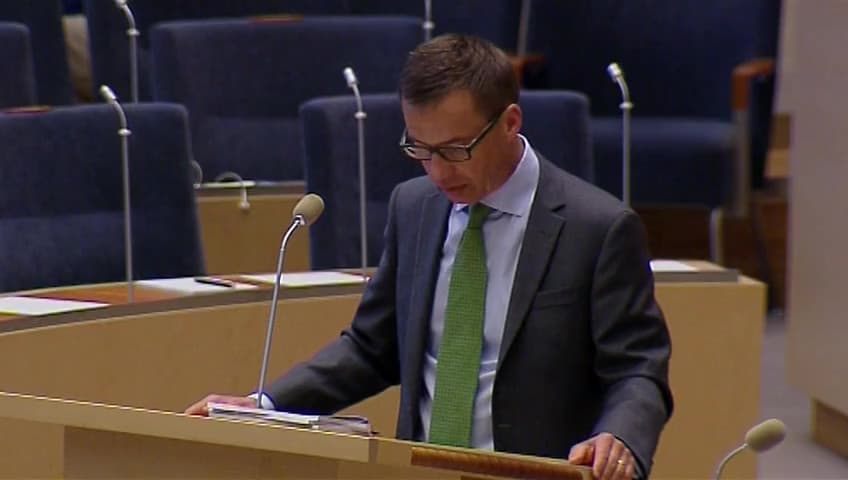 Stillbild från Interpellationsdebatt, Andra sjuklöneveckan