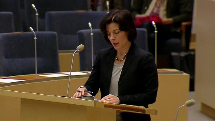 Stillbild från Interpellationsdebatt, Europeisk samverkan kring försvars- och säkerhetsfrågor