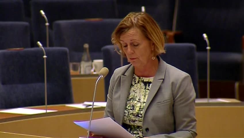 Stillbild från Interpellationsdebatt, Ungas framtidstro