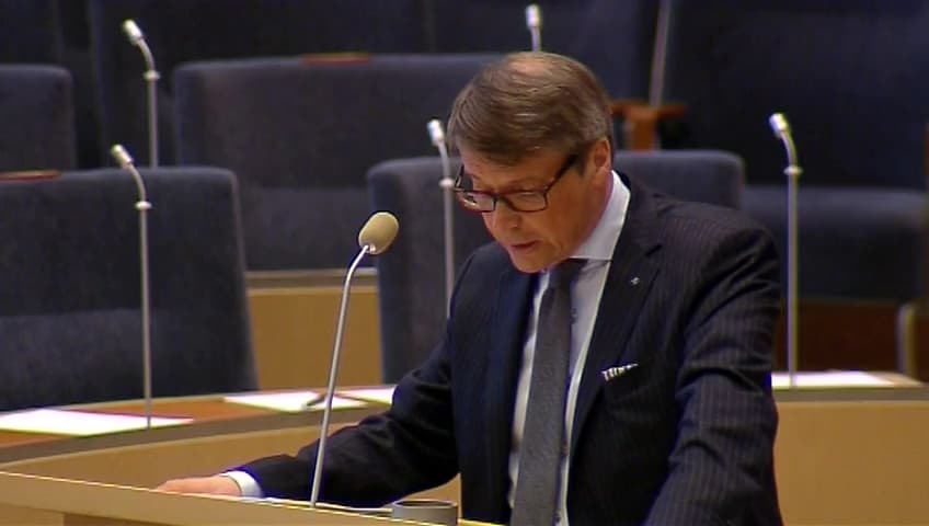 Stillbild från Interpellationsdebatt, Bristen på specialistläkare