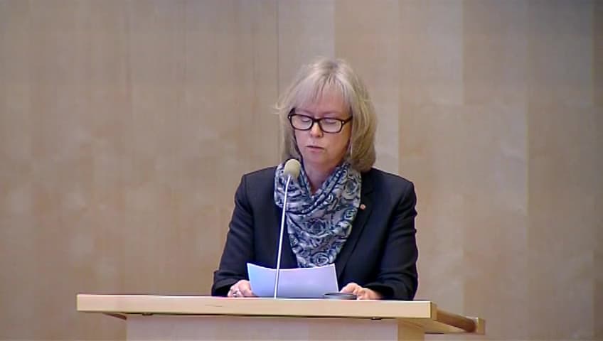 Stillbild från Debatt om förslag, Gymnasieskolan