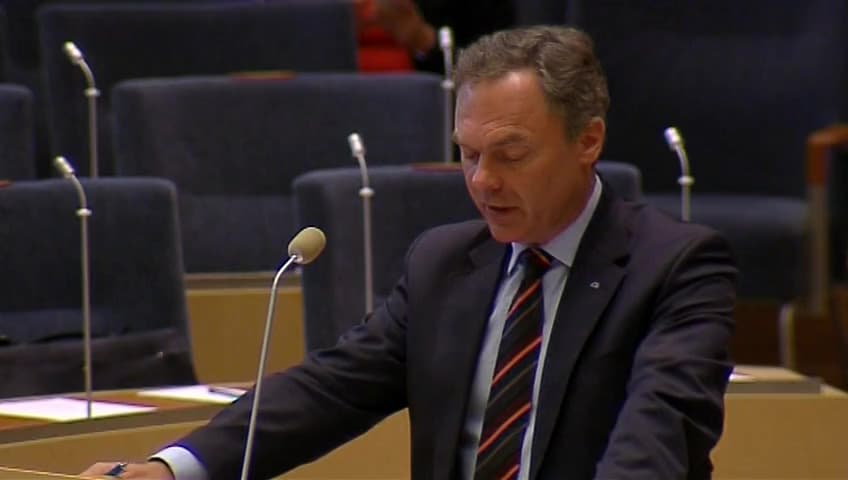 Stillbild från Interpellationsdebatt, Nedläggning av campus Härnösand