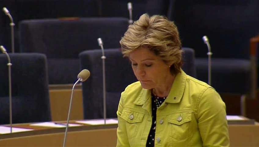 Stillbild från Interpellationsdebatt, Rätt till ledsagarservice