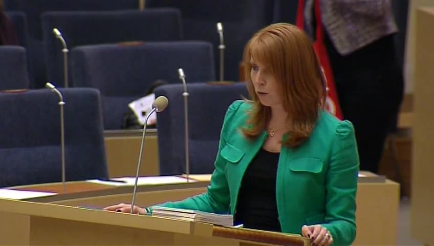 Stillbild från Interpellationsdebatt, Nya jobb i Storuman och Tärnaby