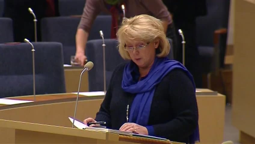 Stillbild från Interpellationsdebatt, Möjligheterna att bygga i strandnära lägen