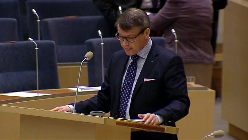 Stillbild från Interpellationsdebatt, Hotad barnsjukvård i Lund