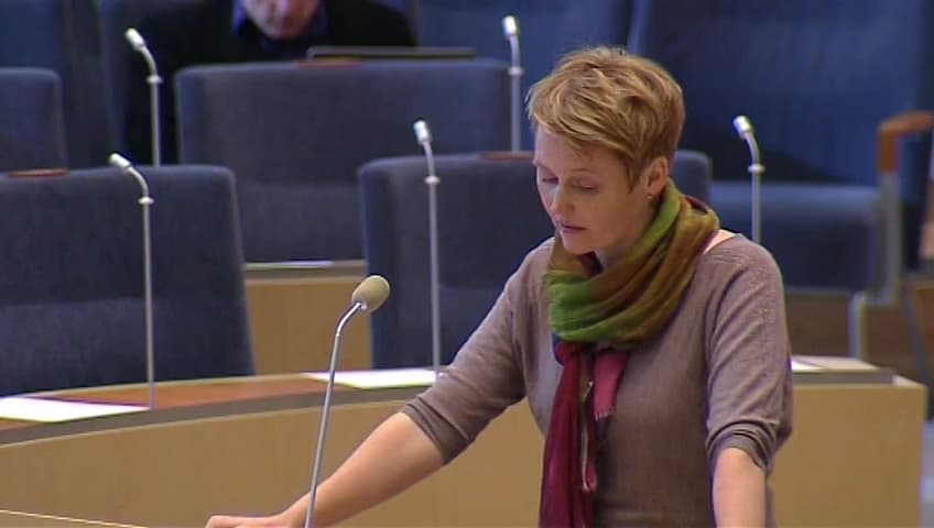 Stillbild från Interpellationsdebatt, Mobiltelefonitäckning i Sveriges glesbygd