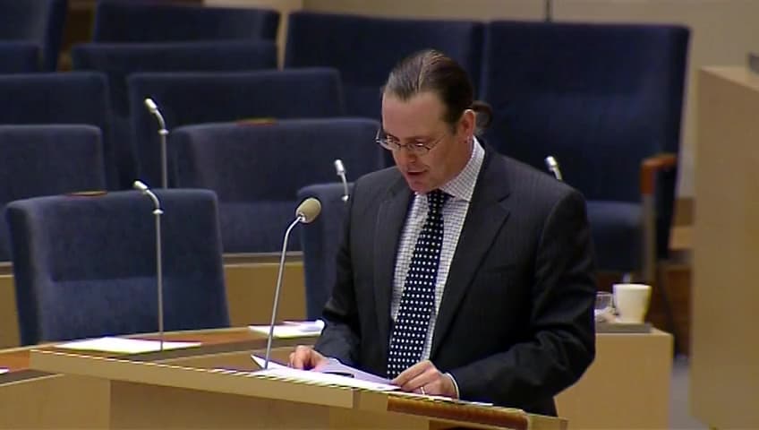 Stillbild från Interpellationsdebatt, Utlands-HUS