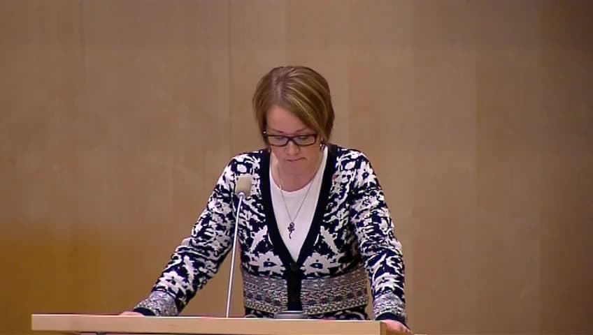 Stillbild från Debatt om förslag, Utvidgad målgrupp för samhällsorientering, m.m.