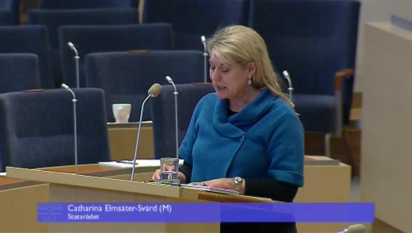 Stillbild från Interpellationsdebatt, Tvärbanan Arvidsjaur--Jörn