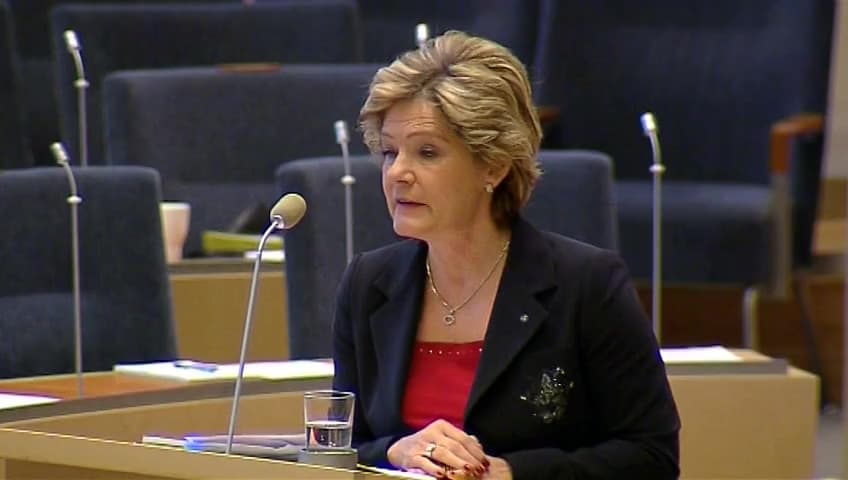 Stillbild från Interpellationsdebatt, Rätten till personlig assistans