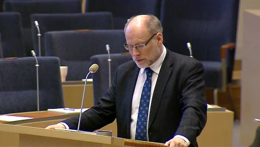 Stillbild från Interpellationsdebatt, Framtiden för den statliga förvaltningspolitiken