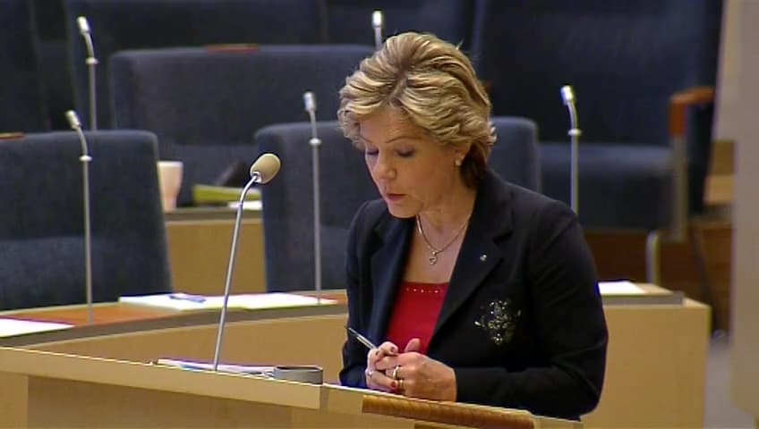 Stillbild från Interpellationsdebatt, Våld i nära relationer bland äldre