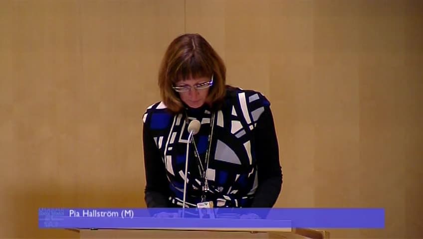 Stillbild från Debatt om förslag, Hemlig teleavlyssning, hemlig teleövervakning och hemlig kameraövervakning vid förundersökning i brottmål under år 2011