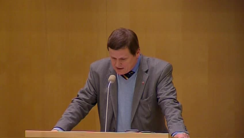 Stillbild från Debatt om förslag, Åtgärder inom arbetslöshetsförsäkringen, m.m.