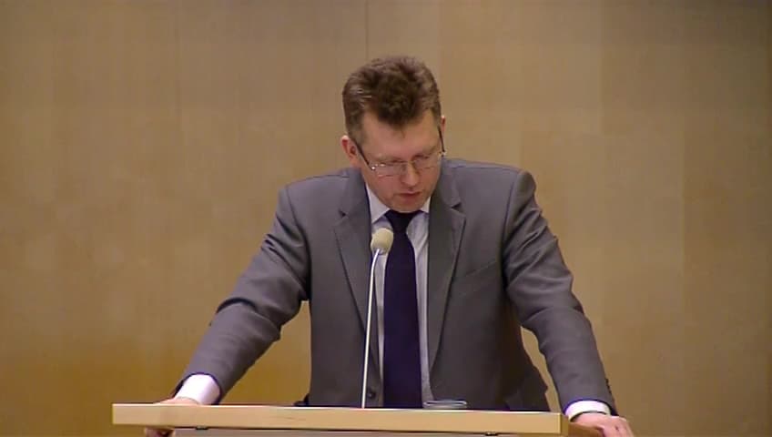 Stillbild från Debatt om förslag, Kultur och fritid för barn och unga