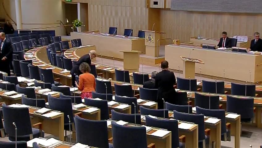 Stillbild från Debatt om förslag, Nordisk konvention om social trygghet