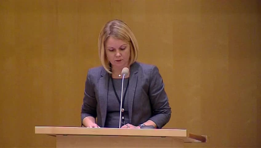 Stillbild från Debatt om förslag, Statliga företag