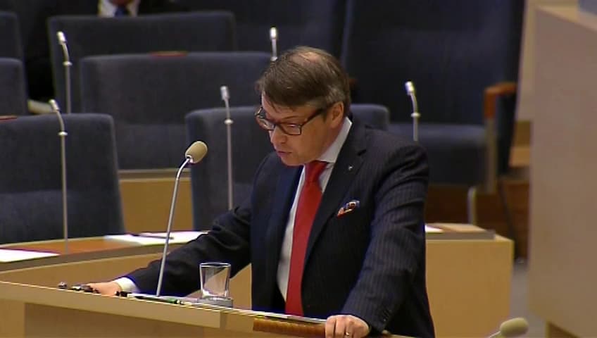 Stillbild från Interpellationsdebatt, Receptfria läkemedel