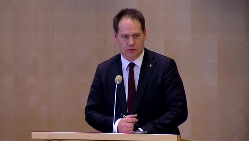 Stillbild från Debatt om förslag, Sveriges politik för global utveckling