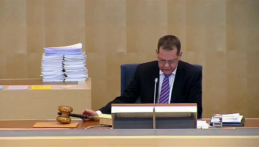 Stillbild från Debatt om förslag, Informationsutbytesavtal med Antigua och Barbuda