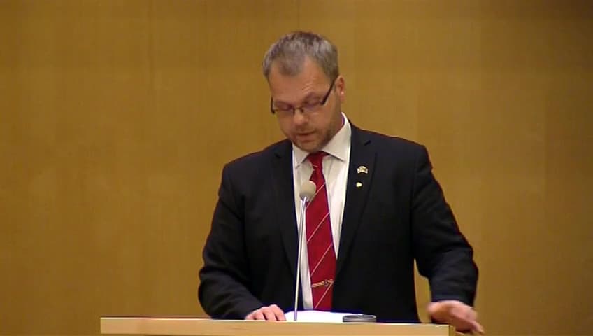 Stillbild från Debatt om förslag, Strålningsskydd och kärnteknisk säkerhet