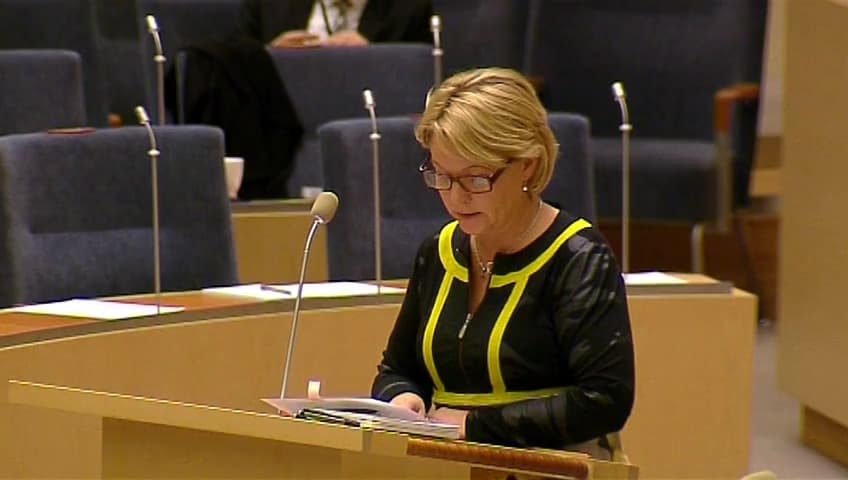 Stillbild från Interpellationsdebatt, Villkoren i fas 3